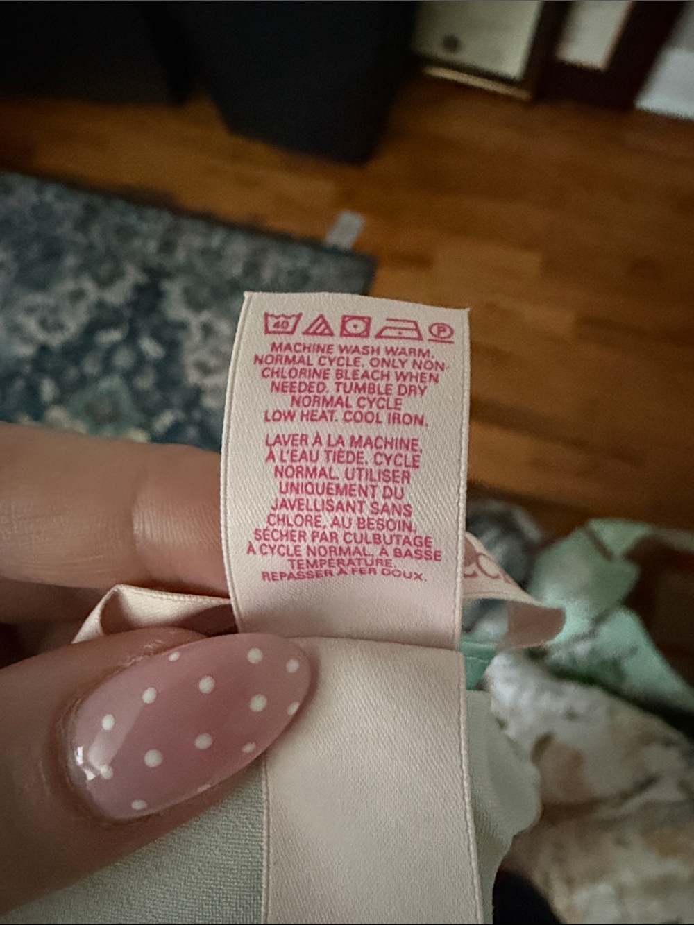 Y2K silk Victoria's Secret Cream Halter Camisole with Orange Floral Print small - Picture 6 of 7